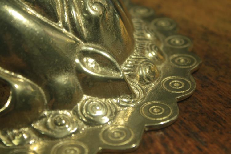 Qianzhongtang phụ kiện nội thất cổ điển / khóa đồng / Khóa đồng cổ kiểu Trung Quốc / đầu sư tử bằng đồng nguyên chất - Nhà cung cấp đồ nội thất móc treo tường decor
