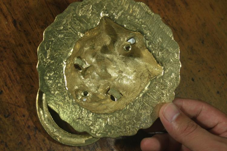 Qianzhongtang phụ kiện nội thất cổ điển / khóa đồng / Khóa đồng cổ kiểu Trung Quốc / đầu sư tử bằng đồng nguyên chất - Nhà cung cấp đồ nội thất móc treo tường decor