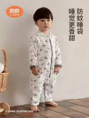 Liangliang baby sleeping bag thin summer newborn gauze sleeping bag Children's anti-kick baby mosquito repellent anti-mosquito sleeping bag