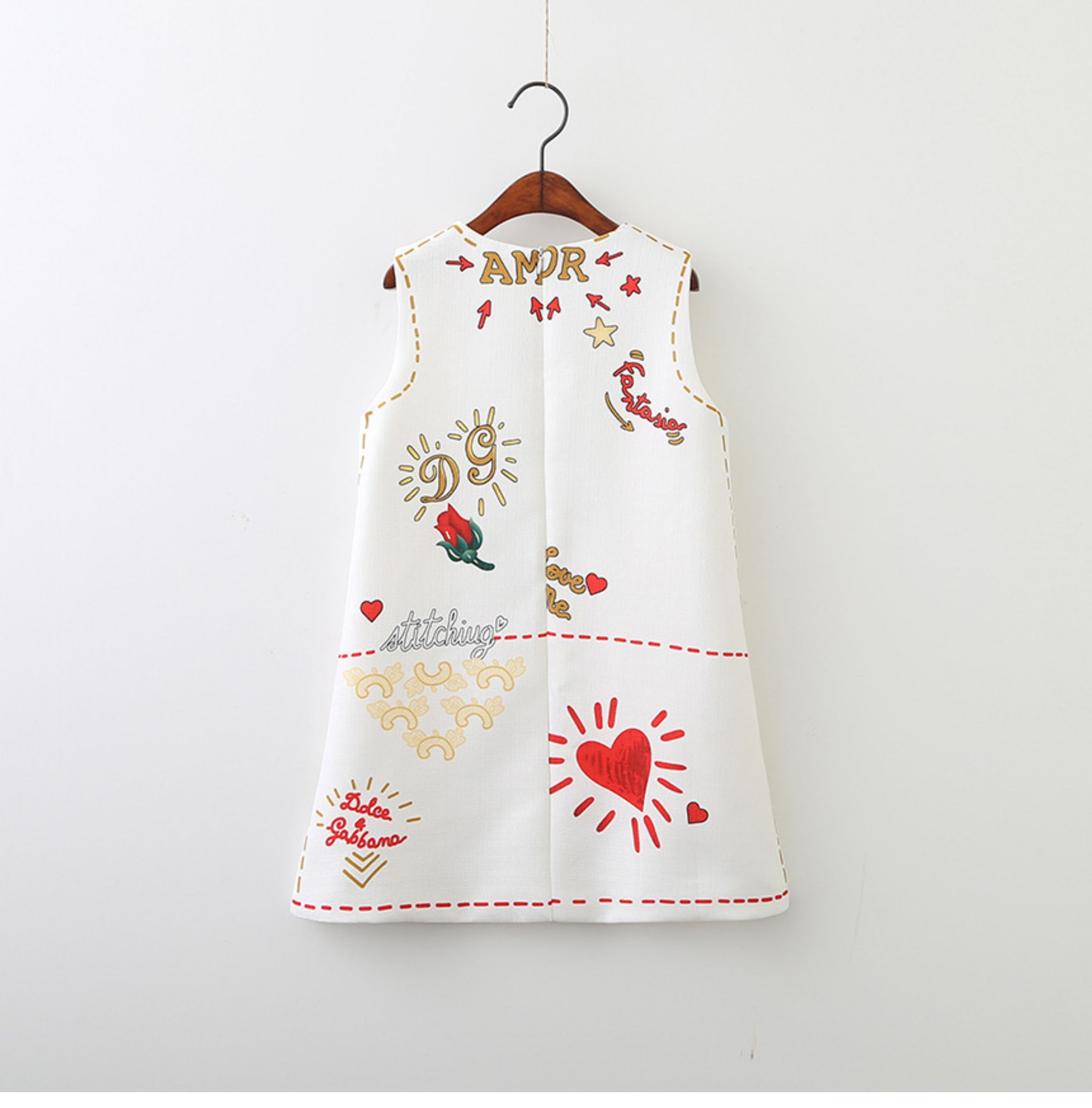 foreign trade Children's wear children Printed skirt summer The new Baby girl vest Princess Dress girl Foreign style Short sleeve Dress