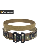 小钢蝎 “野牛”轻量化战术腰封 2英寸蛇扣碳纤维纹molle浪人腰带