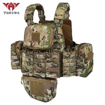 Yakoda – gilet tactique entièrement protecteur pour fans militaires dextérieur gilet modulaire molle camouflage noir ensemble complet déquipement