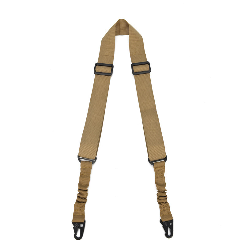 Tactical Metal Eagle-Beak Buckle Double-Point Rope Real-Life Cs Lanyard American-Style Sling Nylon Mission Rope Hook