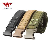  Yakeda outdoor tactical belt Mens outdoor nylon inner belt Casual pants with military fan supplies and equipment