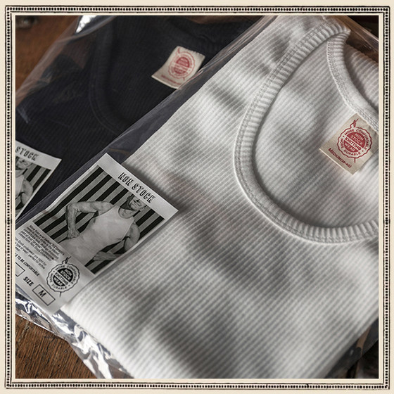 重磅美式无袖运动坎肩背心男螺纹纯棉夏打底修身复古健身休闲汗衫