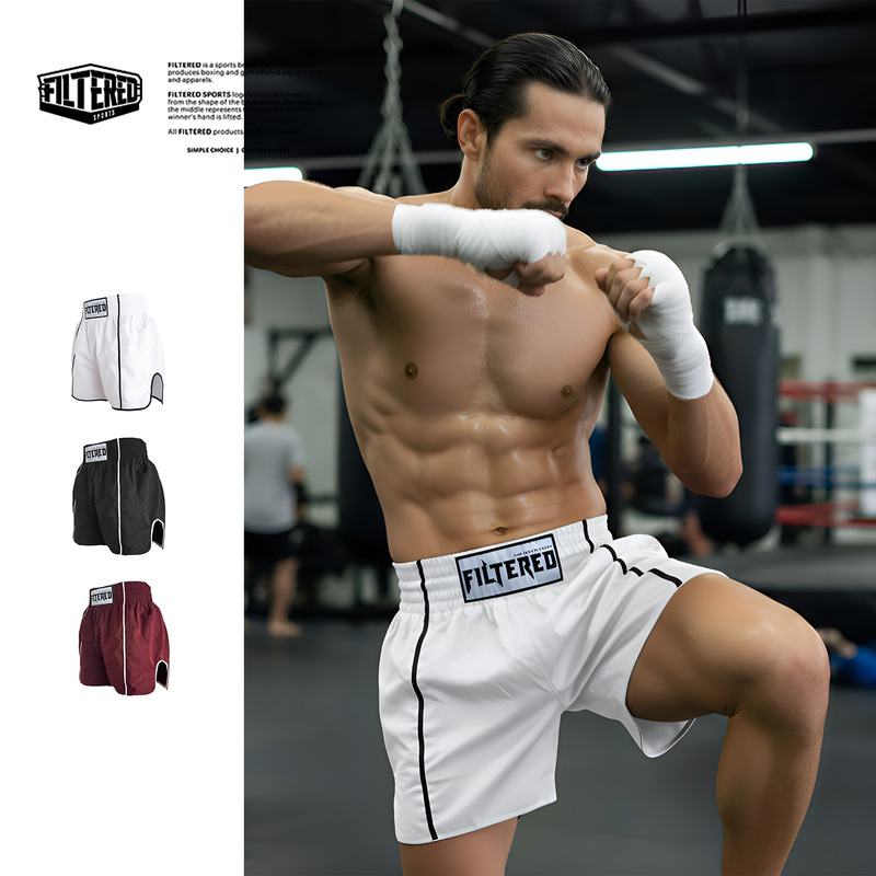Filtered Professional Boxing Training Pants Summer New Shorts Men's Sports Pants Loose Three-Quarter Pants Fighting Pants