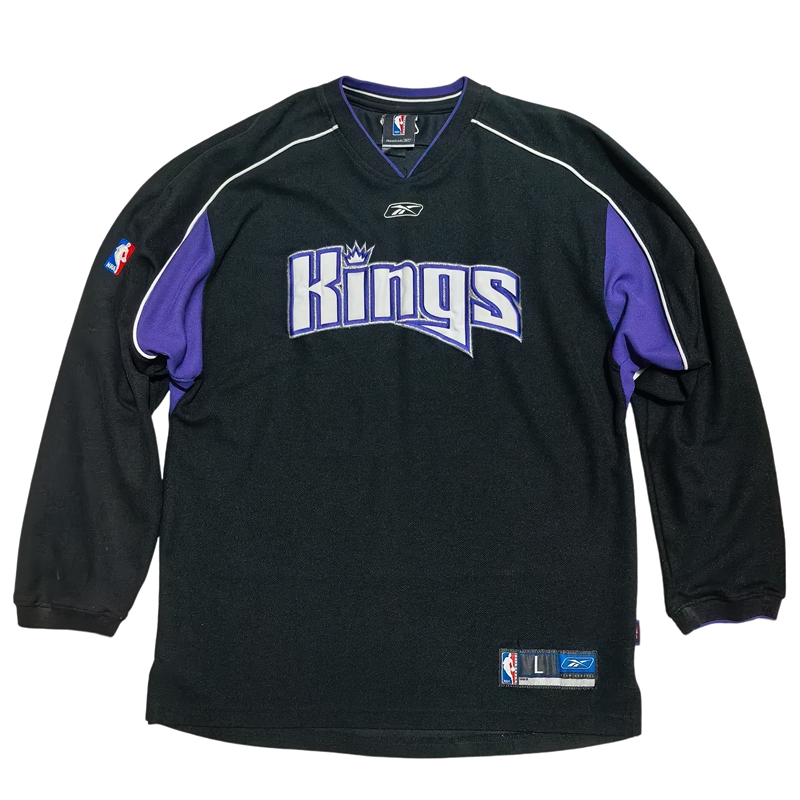 Reebok Us Version First Edition Sacramento Kings 05-06 Season Long-Sleeve Embroidered Warm-Up Shooting Jersey Reebok Us Version First Edition Sacramento Kings 05-06 Season Long-Sleeve Embroidered Warm-Up Shooting Jersey