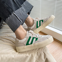 Lafur Denim Cloth Sail Cloth Shoes Men Low Help Korea Prints 100 Hitch Breathable Trend Sports Casual Thick Underwear Plate Shoes