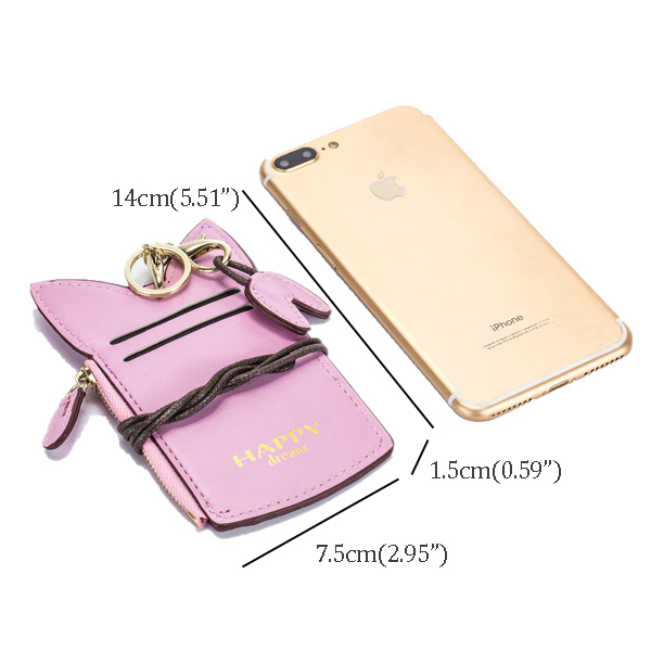 Sáng tạo dễ thương sinh viên thẻ xe buýt tàu điện ngầm điều khiển truy cập huy hiệu công việc đặt huy hiệu treo cổ dây đa chức năng ví tiền xu túi đựng thẻ atm