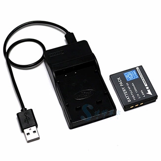 Pin máy ảnh FujiIFPM Fuji FinePix X10 X20 + Bộ sạc du lịch USB - Phụ kiện máy ảnh kỹ thuật số