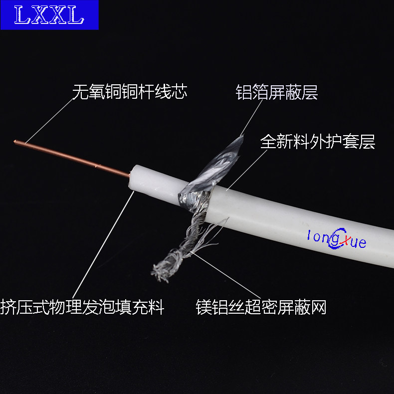 SYWV75 - 5 HD cable television line coaxial radio frequency line closed line foot rice foot core