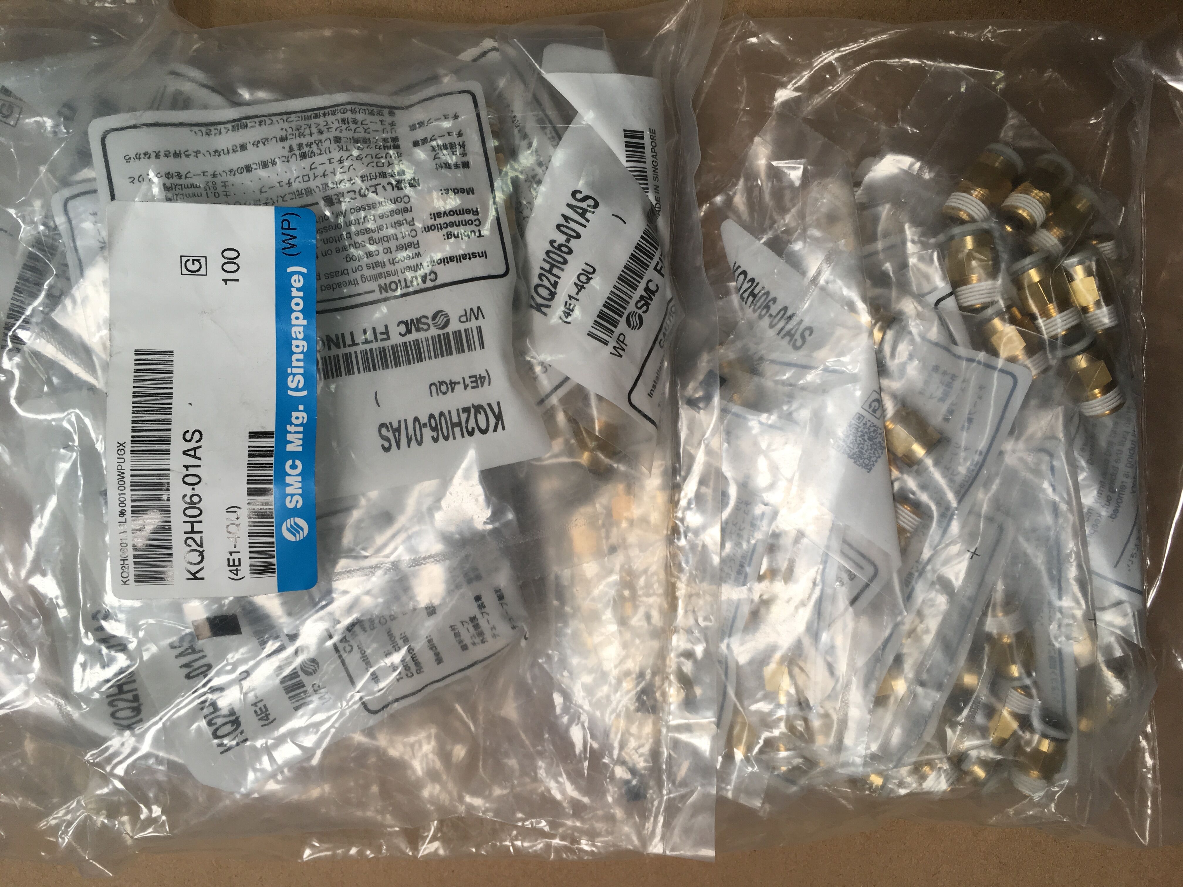 Brand new original SMC connector KQ2H06-01AS quick plug spot full range of order