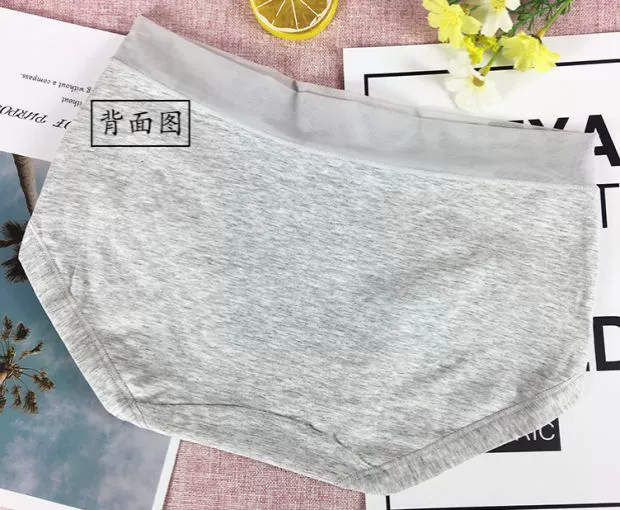 Bộ đồ lót nữ 4 mảnh Caiti đích thực 36071 ở eo cotton cotton màu lưới bên quần short nữ boxer