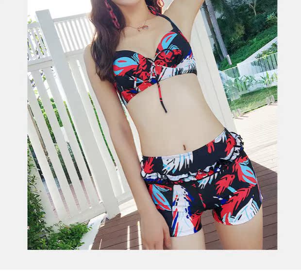 Cặp đôi áo tắm 2018 Hàn Quốc mới bảo thủ bikini bikini bên bờ biển kỳ nghỉ nam đi biển spa nóng bỏng - Vài đồ bơi 	đồ đi biển đôi	