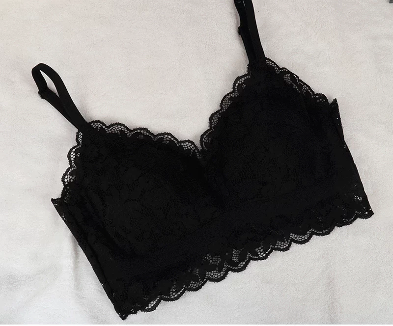美 佳美 2018 mới không có vòng thép không ràng buộc bikini tam giác cốc 4811 làm đẹp lưng ren đồ lót áo ngực không dây