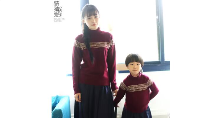 Mùa thu và mùa đông cha mẹ-con, thời trang mẹ và con gái, mẹ và con, hàng tồn kho rõ ràng, mã bị hỏng, mùa thu rõ ràng, tay áo dài shop quần áo trẻ em