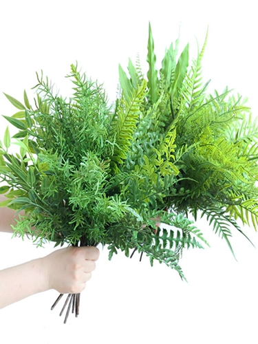 Моделирование папоротника растения мягкие пластиковые псевдо -царапические листья зеленые растения