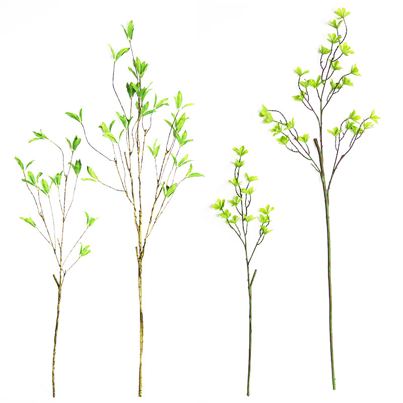 Simulation of small leafy vine tendrils with ground dry branches green leaves decorative tree vines Fake Branches Dry Creative Styling Flower Arrangement Design-Taobao