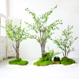 Северная крупная симуляционная завода Комбинированная рукава упаковка поддельное дерево зеленое растение