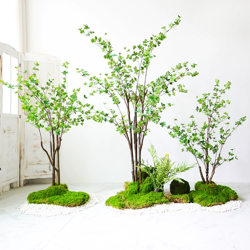 Северная крупная симуляционная завода Комбинированная рукава упаковка поддельное дерево зеленое растение