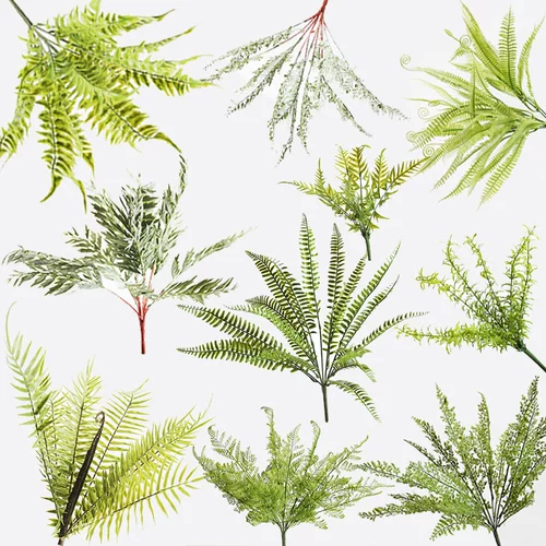 Симуляция jueye ощущение персидского папоротника свежее зеленое цветочное расположение комната для крылья