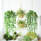 Ручная шпагатная роттана с двойным слоем висячих корзин