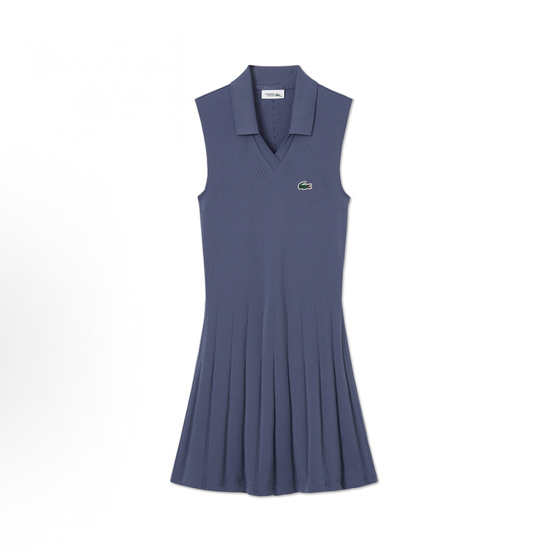 [In-Stock in China] Lacoste French Crocodile Sports Dress Polo Split Leggings Quick-Drying and Comfortable