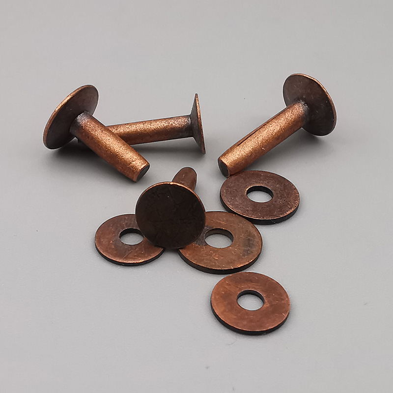 Dongguan broken copper copper brass meteorite rivet 9 11mm American retro pure copper leather luggage belt accessories