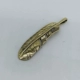 Латунное левое простое перо, версия толщиной 15*65 мм.