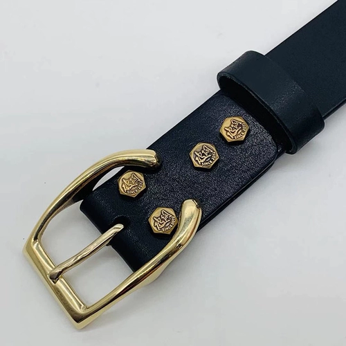 Медный ремень, пряжка ручной работы, аксессуар