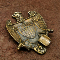 Broken copper creation brass creative American Eagle storage plate dried fruit plate household nut plate