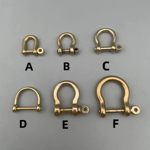 Медный аксессуар для сумки, латунный маленький брелок, 6/7/10мм