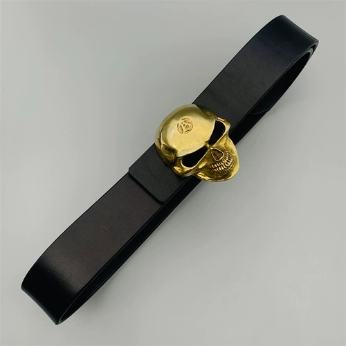 Медный импортный ремень, кожаные медные штаны, Италия, воловья кожа, из натуральной кожи