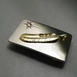 Медный японский ремень, пряжка, световая панель