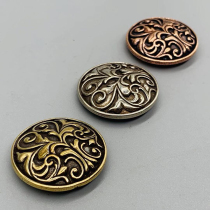 Dongguan Broken Copper Pure Bronze Flower Pattern Chaeze Button Screw Structure Decoration DIY Luggage Leather With Five Gold Accessories Four-Fit Buckle