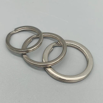 Dongguan Broken Copper Stainless Steel Key Ring Ring 25mm Car Key Buckle Accessories Silver Color Ring Buckle Home Male Diy Lock Spoon