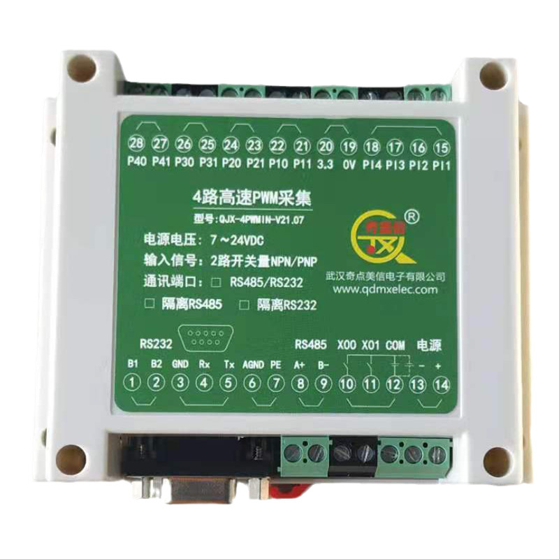 High-speed counter PWM pulse duty cycle acquisition frequency cycle RS485 232 Communication 4 channels