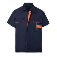 Темно-синий и оранжевый с короткими рукавами [один топ]