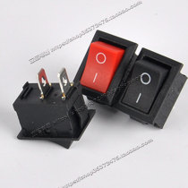 Ship-shaped switch KCD1-101 copper opening 19 * 12MM rocker power switch panel size 21 * 15MM