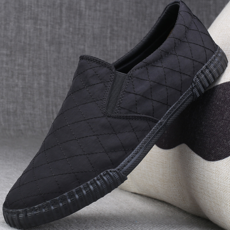 Canvas Breathable Men's Shoes Spring Summer A Foot Pedal Thin plate Shoe Men's Old Beijing Bushoes Men's casual Lazy Shoes