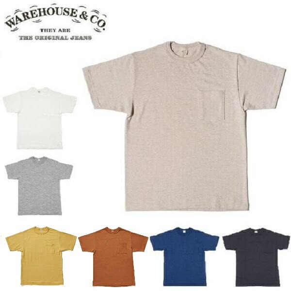 [Restock] Made in Japan Warehouse 4601 Solid Color Pocket T-Shirt Seamless Tubular Knit Jersey Cotton 8 Colors Available