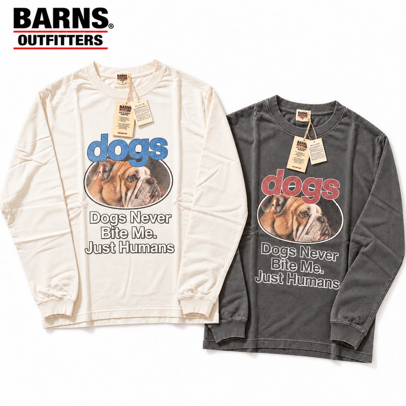 [in Stock] Barns Marilyn Monroe Dog-Loving Quote Washed Vintage Long Sleeve T-Shirt