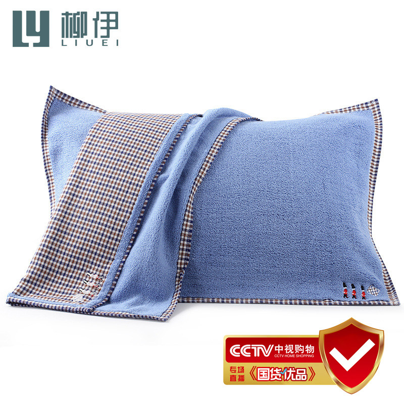 New Pure Cotton Pillow Towel Home Pair Dress Gauze Breathable Single Pillow Towel Full Cotton Student Single Dorm Room Man-Taobao