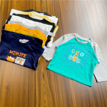 Boy cotton cartoon long sleeve base shirt T-shirt spring autumn 80-120 yards