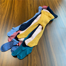 06 Girls soft elastic knitted pantyhose bottoming pantyhose 0-12 years old plain series