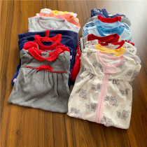 Long climbing No. 2 Newborn Baby Cotton soft long sleeve foot climbing clothes 0-24 months