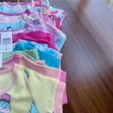 Хлопковая мультяшная приятная телу футболка с коротким рукавом, 2-12 лет