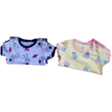 Хлопковая мультяшная приятная телу футболка с коротким рукавом, 2-12 лет