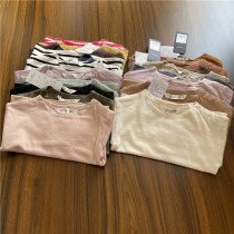 Japanese children cotton long sleeve base shirt T-shirt 70-130 yards