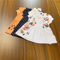 Girls baby short-sleeved dress cute 6 months-4 years old